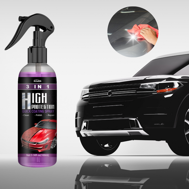 3-in-1 Nano Ceramic Coating - Deep Cleaning, Long-Lasting Gloss & Maximum Protection! | 1+2 Free