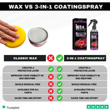 3-in-1 Nano Ceramic Coating - Deep Cleaning, Long-Lasting Gloss & Maximum Protection! | 1+2 Free