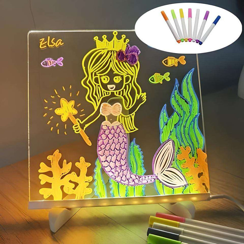 Magic LED drawing board (including 7 illuminated pens)