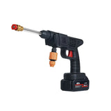 Cordless portable high-pressure water spray gun