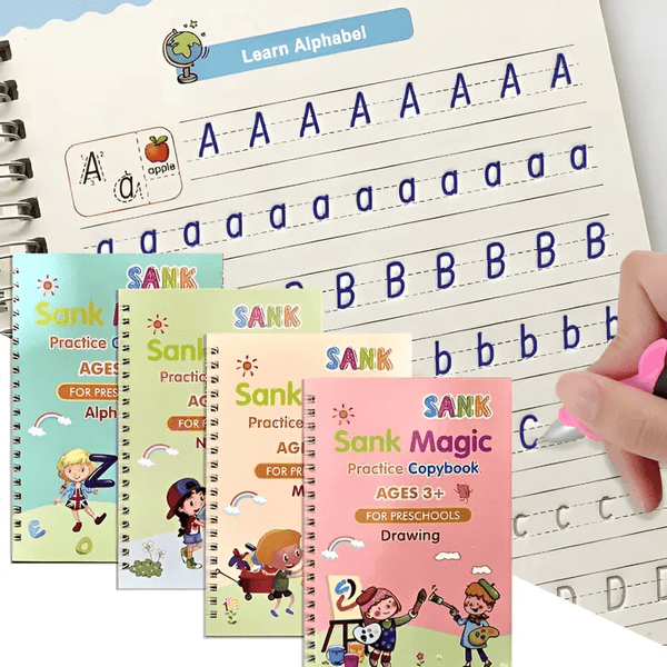 Magic Reusable Tracking Book Set™ | Includes 4 books, 1 pen and 10 refills